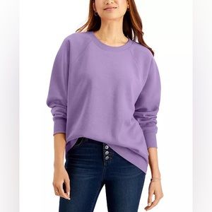 Style & Co raglan sleeve crew neck sweatshirt XXL